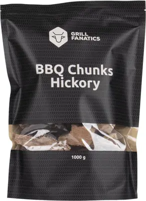 Grill Fanatics barbecue rookchunks hickory 1 kg - afbeelding 1