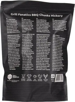 Grill Fanatics barbecue rookchunks hickory 1 kg - afbeelding 2