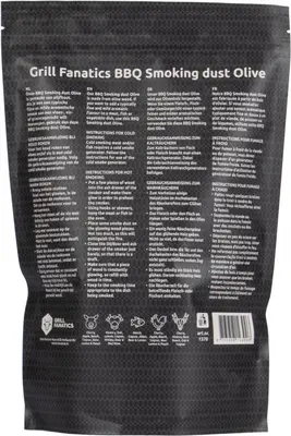 Grill Fanatics barbecue rookmot olijf 500 gram - afbeelding 2