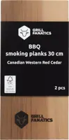 Grill Fanatics barbecue rookplanken 30 cm 2 stuks - afbeelding 1