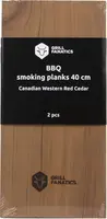Grill Fanatics barbecue rookplanken 40 cm 2 stuks