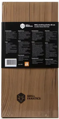 Grill Fanatics barbecue rookplanken 40 cm 2 stuks - afbeelding 2