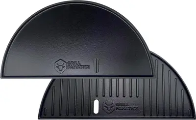 Grill Fanatics cast iron half moon 2-in-1 grill & plancha premium 46 x 23cm 1st.