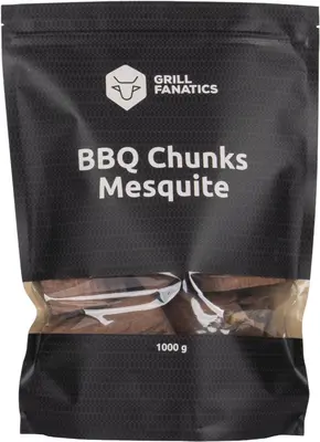 Grill Fanatics mesquite chunks 1 kg - afbeelding 1