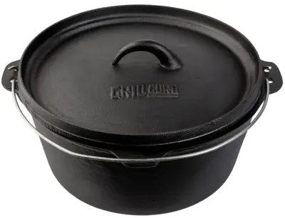 Grill guru cast iron dutch oven medium