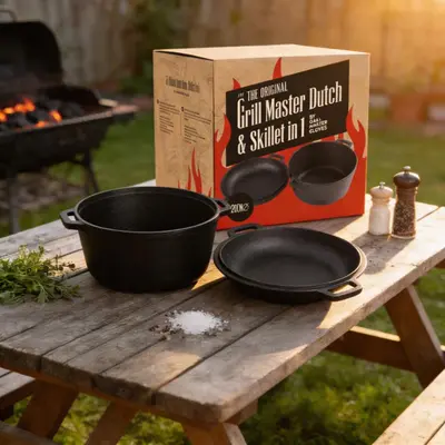 Grill master dutch oven en in 1 20 cm - afbeelding 2