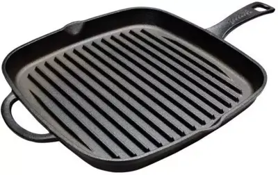 Grillpan vierkant 26cm gietijzer