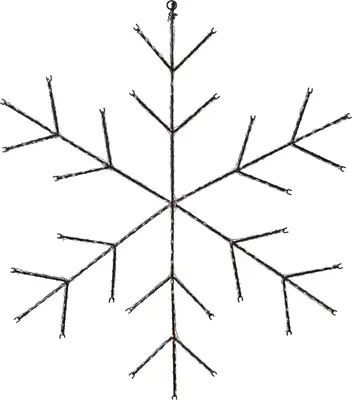 H&S LED Sneeuwvlok 550 LED Ø 57 cm extra warm wit - afbeelding 1