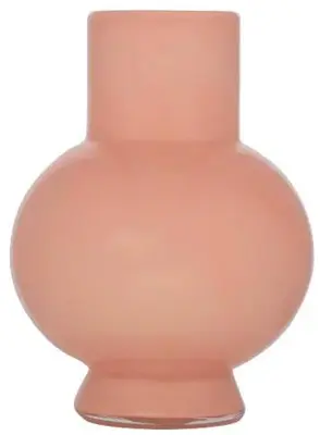 Hakbijl Glas vaas glas deborah 31x39cm zacht roze