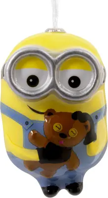 Hallmark kunststof kerstbal minions 0cm multi