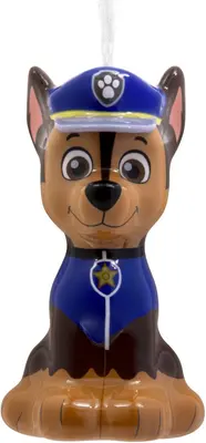 Hallmark kunststof kerstbal Paw Patrol Chase 0cm multi