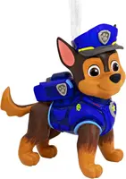 Hallmark kunststof kerstbal Paw Patrol Chase 7.5cm multi