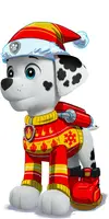 Hallmark kunststof kerstbal Paw Patrol Marshall 8cm multi
