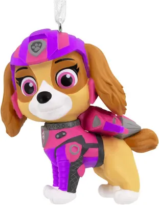 Hallmark kunststof kerstbal Paw Patrol Skye 7cm multi