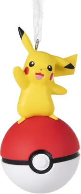 Hallmark kunststof kerstbal Pokemon bal 7.5cm multi