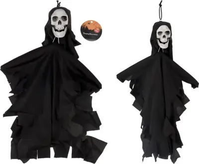 Halloween figuur skelet 40cm zwart 