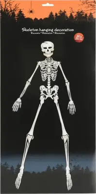 Halloween figuur skelet wit