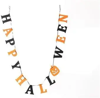 Halloween figuur slinger 150cm oranje 