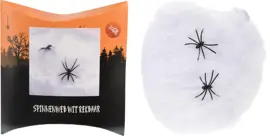 Halloween figuur spinnenweb met twee spinnen wit kopen?