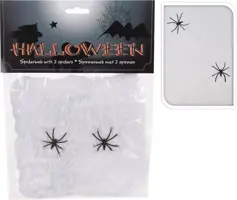 Halloween figuur spinnenweb wit - afbeelding 1
