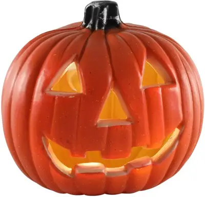Halloween verlichting pompoen led 20cm oranje 