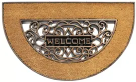 Hamat deurmat Mathara welcome naturel halfrond 45x75cm kopen?