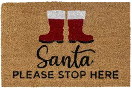 Hamat deurmat santa please stop here 40x60cm kopen?