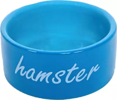 Hamster eetbak steen blauw, Ø 8 cm - afbeelding 1