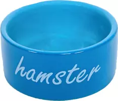 Hamster eetbak steen blauw, Ø 8 cm kopen?