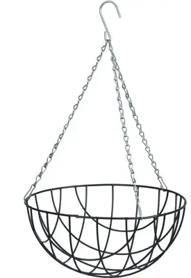Hanging basket groen h16d30cm - afbeelding 1
