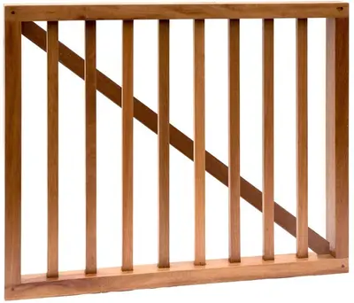 Hardhouten spijlenhek/-poort 100 x 80 cm  - afbeelding 1