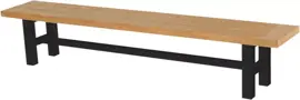 Hartman bijzetbank sophie yasmani natural 240cm carbon black - afbeelding 1