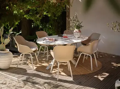 Hartman dining tuinstoel le soleil element soft taupe - afbeelding 6