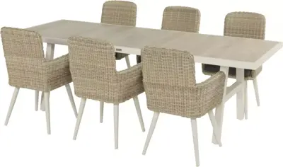 Hartman dining tuintafel athens 247x96x75cm royal white - afbeelding 4