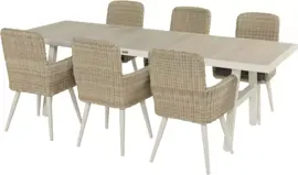 Hartman dining tuintafel athens 247x96x75cm royal white - afbeelding 4