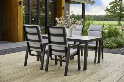 Hartman dining tuintafel comino 162x101x75cm carbon black - afbeelding 8