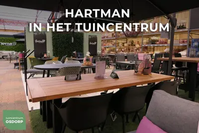 Hartman dining tuintafel comino floating top 180x90x75cm carbon black - afbeelding 5