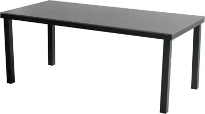 Hartman dining tuintafel comino floating top 180x90x75cm carbon black - afbeelding 1