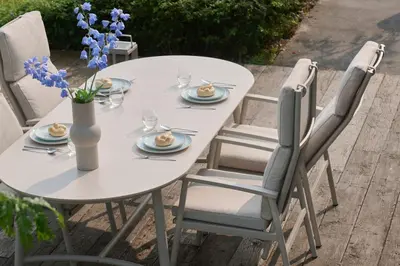 Hartman dining tuintafel flora 220x100x75cm sand - afbeelding 3