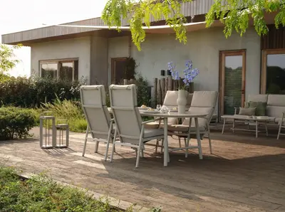 Hartman dining tuintafel flora 220x100x75cm sand - afbeelding 4