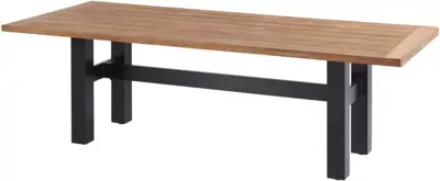 Hartman dining tuintafel sophie yasmani natural 240x100x76cm carbon black