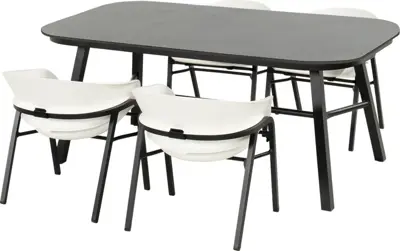 Hartman dining tuintafel tubb ceramic 185x100x75cm black - afbeelding 3