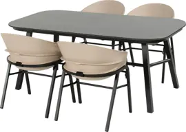 Hartman dining tuintafel tubb ceramic 185x100x75cm black - afbeelding 6