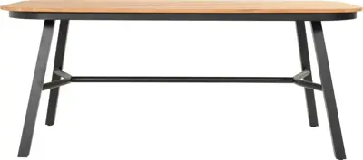Hartman dining tuintafel tubb teak 185x100x75cm black - afbeelding 2