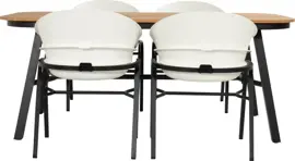 Hartman dining tuintafel tubb teak 185x100x75cm black - afbeelding 6
