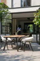 Hartman dining tuintafel tubb teak 185x100x75cm black - afbeelding 17