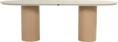 Hartman dining tuintafel valencia 220x100x75cm capuccino - afbeelding 2