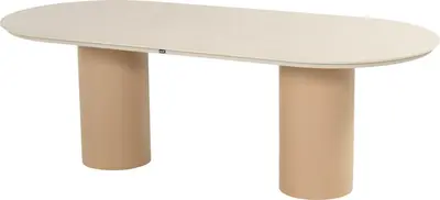 Hartman dining tuintafel valencia 220x100x75cm capuccino - afbeelding 1