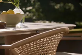 Hartman dining tuintafel valencia 220x100x75cm capuccino - afbeelding 4