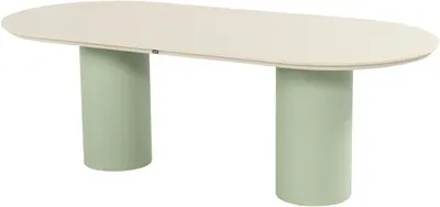 Hartman dining tuintafel valencia 220x100x75cm soft green - afbeelding 1